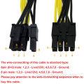 Male to Dual 8Pin GPU Computer power cable